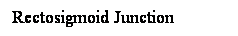 Cuadro de texto: Rectosigmoid Junction
